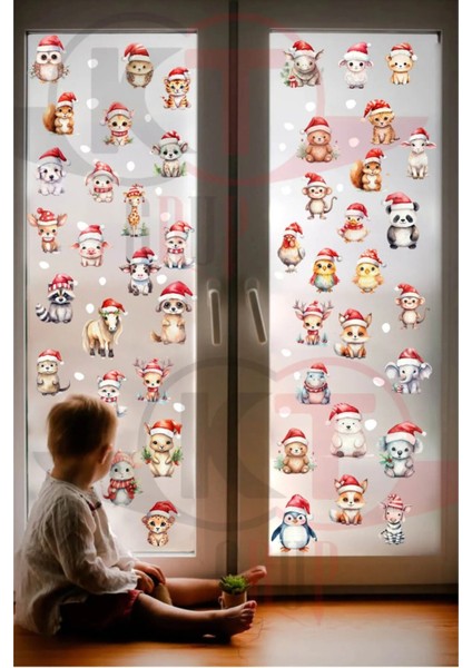 Yeni Yıl Yılbaşı Figürleri Hoşgeldin 2026 Yeni Sezon Cam Kapı Duvar Sticker Seti modelleri