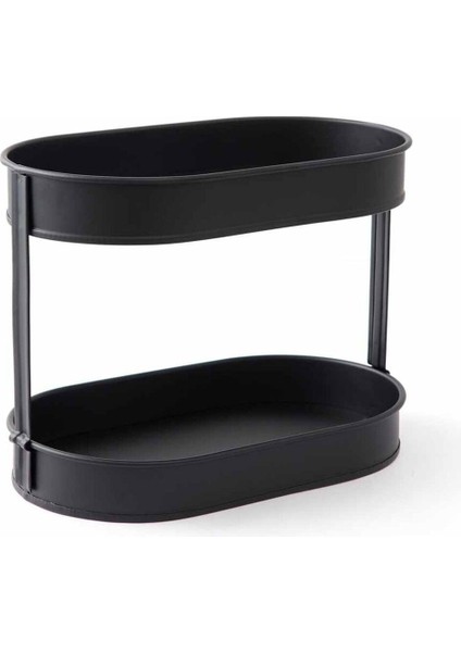 Iki Katlı Çok Amaçlı Pratik Organizer, Şık ve Kullanışlı Siyah Renkli Düzenleyici modelleri