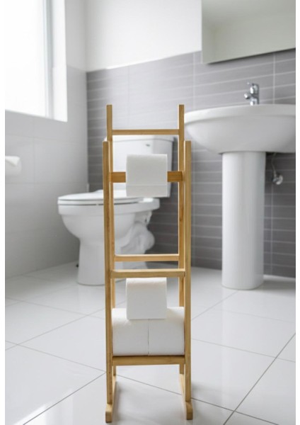 Bambu Ayaklı Wc Kağıtlık