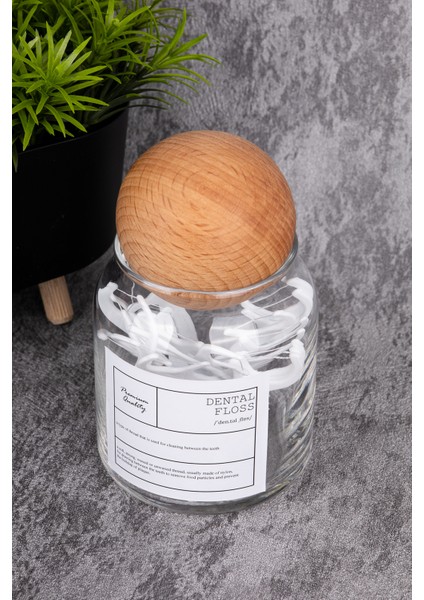 4'lü 300ML Top Kapaklı Cam Kavanoz, Pamuk, Makya ve Diş Ipi Saklama Kutusu indirimleri