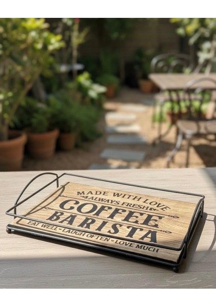 Ahşap Baskılı Sunum Tepsisi modelleri