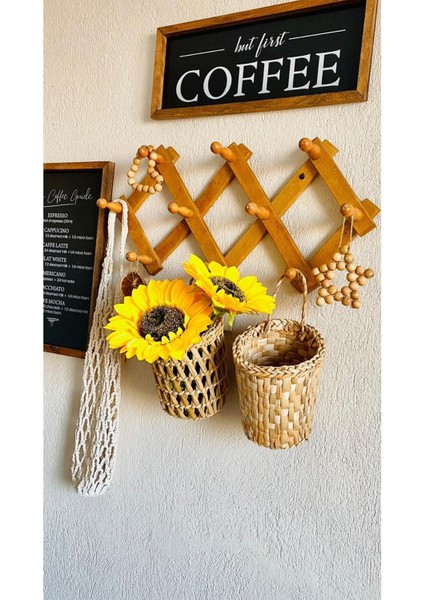 Haki 2'li Hasır Çok Amaçlı Ev ve Mutfak Düzenleyici Organizer Çiçeklik fiyatları