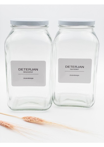 Renkli Cam Kavanoz 3l, Beyaz Kapak, Düzen ve Dekor Için Şık Seçenek fiyatları