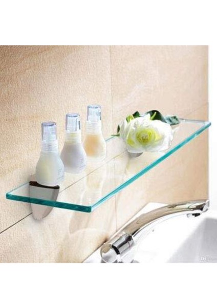 Beyaz Cam Etejer Rafı 12X50CM, Şık ve Fonksiyonel Saklama Çözümü fiyatları