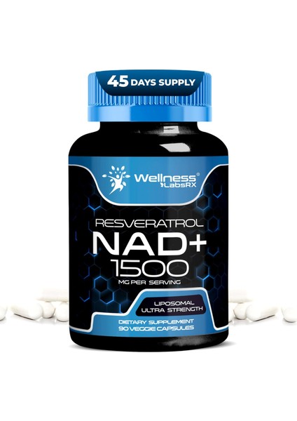 Nad Supplement, 1500MG - Liposomal Nad+ Supplement With Resveratrol, Nad Plus Boosting 90 Capsules