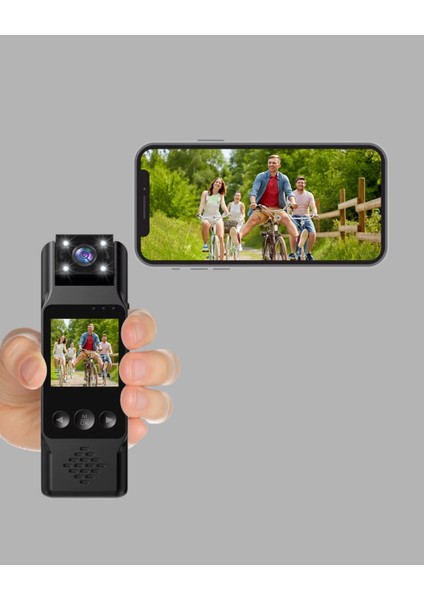 180° Döner Lensli Mini Kamera 1080P Full Hd Hareket Algılama 1200MAH - EMY5117-7226 indirimleri