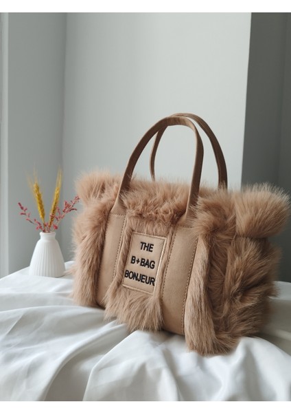 Vintage Peluş Kürk Model Sonbahar, Kış The Bag Bonjeur Kadın El, Kol, Omuz Çanta fiyatları