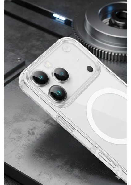 iPhone 17 Pro Max Uyumlu Animasyonlu Şeffaf Sert Mika Sararmaz Magsafe Ince Fit Kılıf Ultra indirimleri