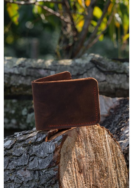 Deri Klasik Erkek Cüzdan - Hakiki Dana Derisi - El Işçiliği