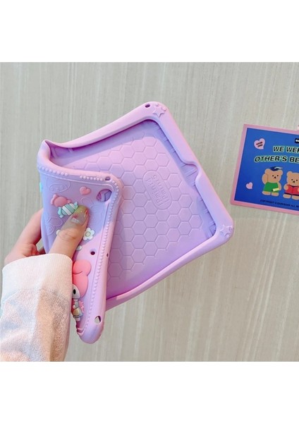 Honor Pad X9 11.5 Inç Uyumlu Cute Dolls Askılı Standlı Tablet Kılıfı+Tablet Kalemi