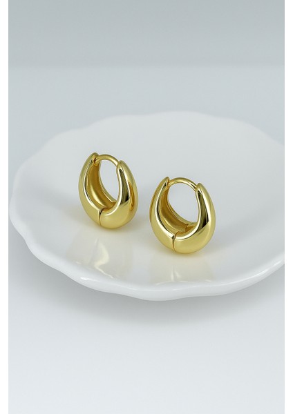 Gold Mini Halka Küpe