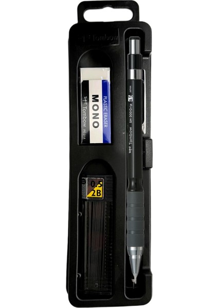 SH-300 Grip Mekanik Kurşun Kalem Okul Seti 0.5 Siyah Plastik Kutulu 1 Adet