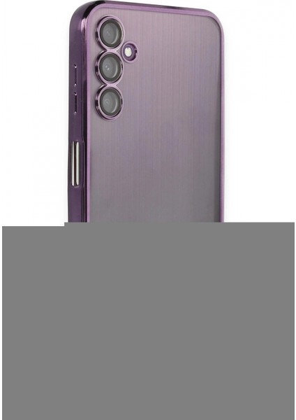Samsung Galaxy A14 4g Kılıf Lensli Silikon - Mor