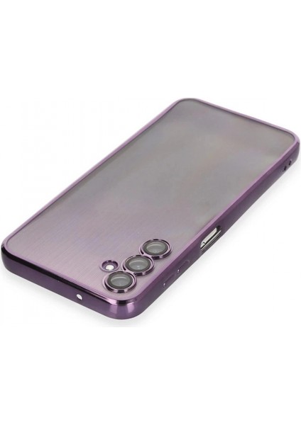 Samsung Galaxy A14 4g Kılıf Lensli Silikon - Mor modelleri