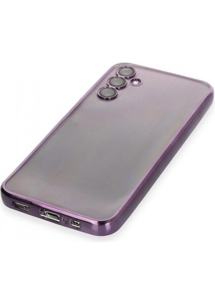 Samsung Galaxy A14 4g Kılıf Lensli Silikon - Mor fırsatları
