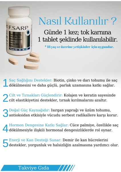 F. Sarp Takviye Gıda modelleri