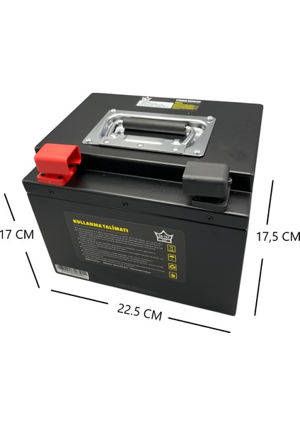 60V-20 Ah Lityum Akü+ Şarj Cihazı (5 Adet 12-24 Akü Yerine Kullanılır)
