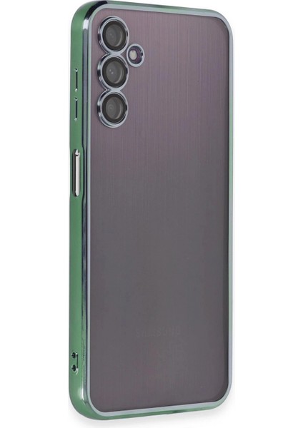 Samsung Galaxy A14 4g Kılıf Lensli Silikon - Yeşil