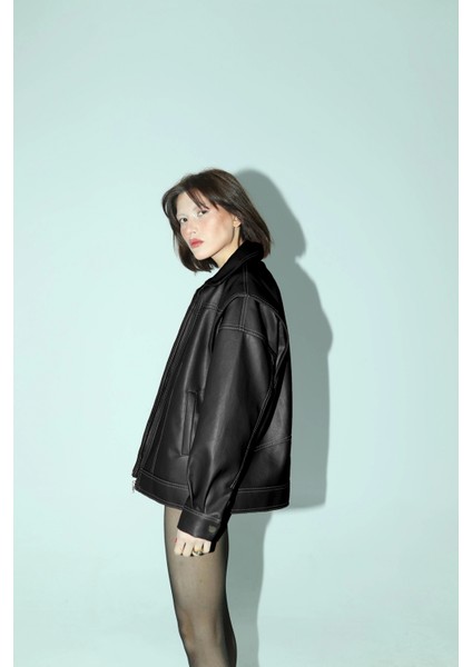 Nova Siyah Bomber Ceket