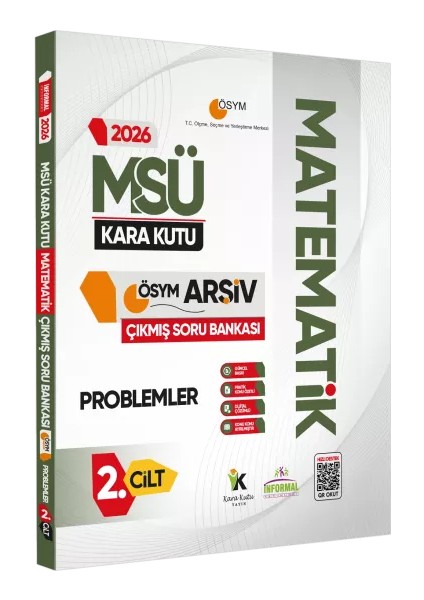 2026 Msü Matematik Kara Kutu 1.-2.cilt Ösym Çıkmış Soru Bankası 2li Set Konu Özetli Dijital Çözümlü modelleri