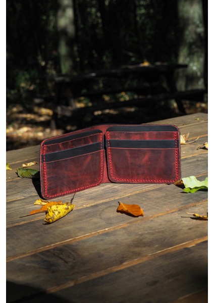 Deri Erkek Modern Cüzdan - Hakiki Dana Derisi - El Işçiliği fiyatları