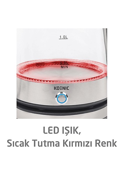 Koenıc Ktm 151726 M Tr Cam Çay Makinesi