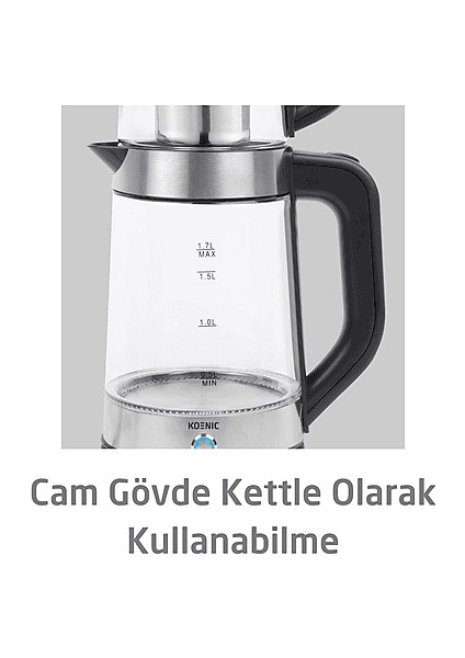 Koenıc Ktm 151726 M Tr Cam Çay Makinesi