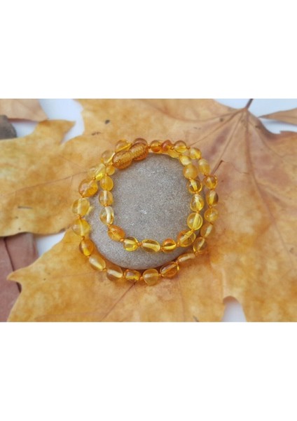 Damla Karamel Rengi Bebek Kolye modelleri