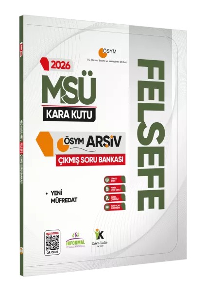 2026 Msü Felsefenin Kara Kutusu Ösym Çıkmış Soru Havuzu Bankası Dijital Çözümlü