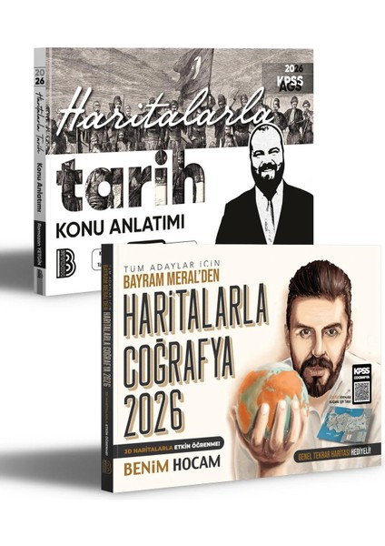 2026 Haritalarla Tarih - Haritalarla Coğrafya Konu Anlatımı Seti Benim Hocam Yayınları