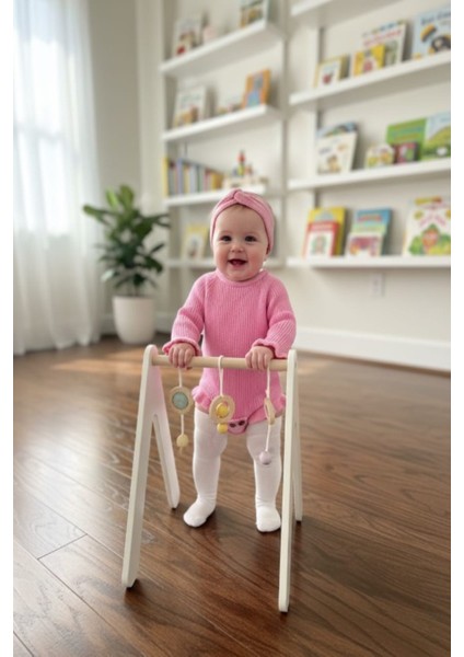 Dikişsiz Selanik Örgü Sosis Yaka Fırfırlı Kız Bebek Triko Body Kazak & Saç Bandı Ikili Takım indirimleri