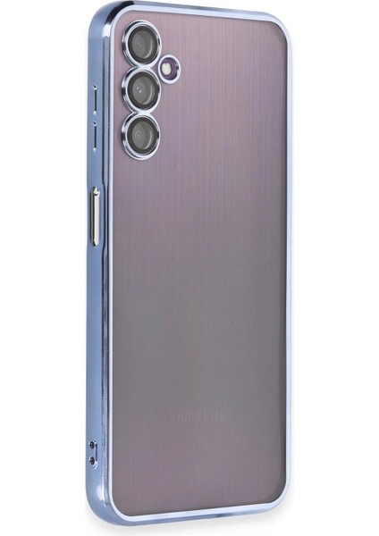 Samsung Galaxy A14 4g Kılıf Lensli Silikon - Açık Mavi