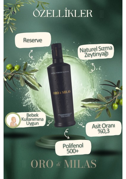 Premium Reserve Memecik Erken Hasat Soğuk Sıkım Naturel Sızma Zeytinyağı 500 mL – 2025–2026 Yeni Hasat fiyatları