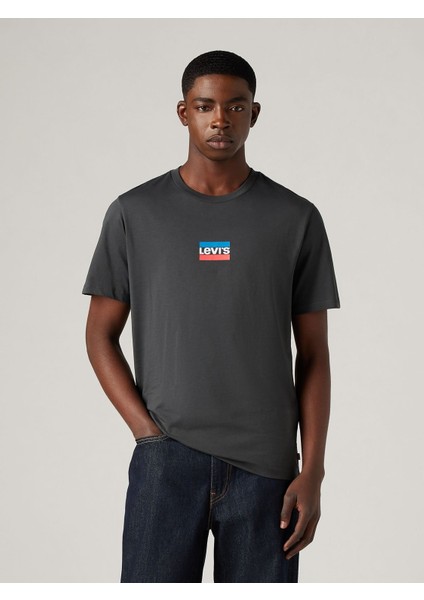 Erkek Bisiklet Yaka Antrasit T-Shirt Tişört 22491-1291 modelleri