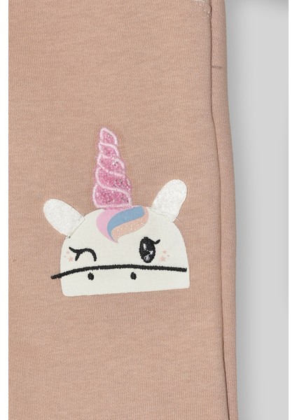 Kız Çocuk Kışlık 2 - 5 Yaş Unicorn Baskılı Içi Polarlı Yumuşak Takım - 5264326 modelleri