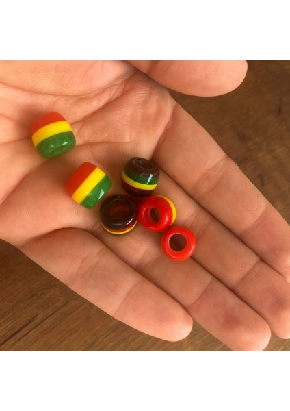 Rasta Saç Boncuğu-Örgü ve Rasta Modelleri Için-Afrika Örgü Saç Boncukları