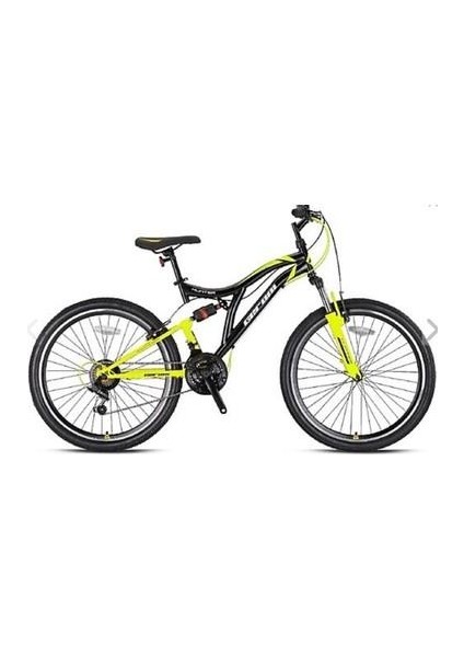 Hunter - 26" - Mtb - 16' - 21 Vites - V.b - Nardo Gri-Siyah/sarı