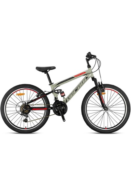 Hunter - 24" - Mtb - 14.5' - 21 Vites - V.b - Bej-Siyah/kırmızı
