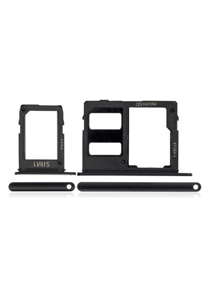 Samsung A605 A6 Plus Sim Çekmecesi Siyah + Hafıza Kart Yuvası