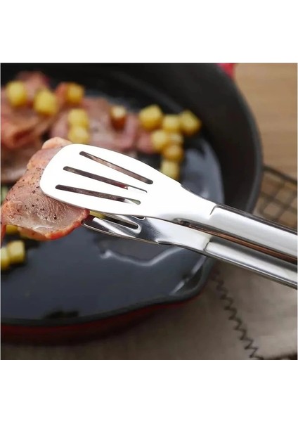 Maşa Paslanmaz Barbekü Maşası - 25 cm Mutfak Ekmek Maşası fırsatları