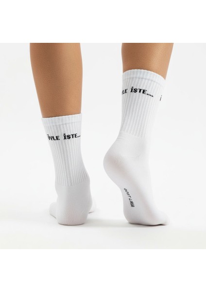 Gost Liria - Sloganlı Ribanalı Tenis Çorap 3 Lü indirimleri