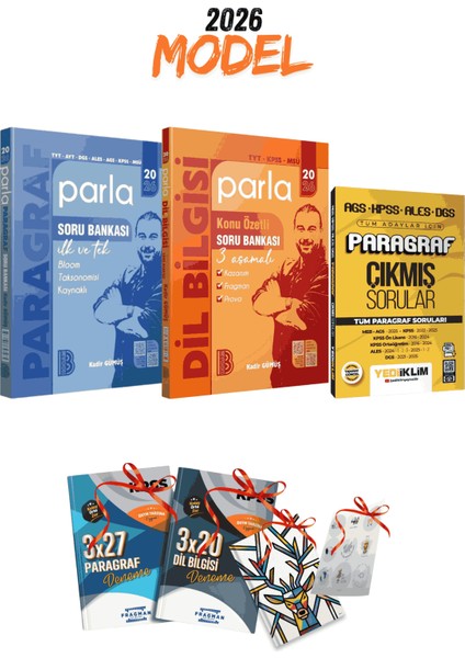 2026 Tüm Sınavlar Benim Hocam Parla Paragraf ve Dil Bilgisi Soru Bankası ve Çıkmış Paragraf Soruları