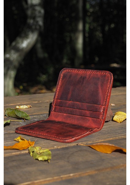 Deri Dikey Klasik Erkek Cüzdan - Hakiki Dana Derisi - El Işçiliği modelleri