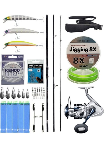 Yekoutdoor Yüksek Performans Okuma Ceymar Surf 4,30 M 100-250 gr 3 Parça Surf Kamışı&shimano Makina Saragosa 8000 Sw A Hg