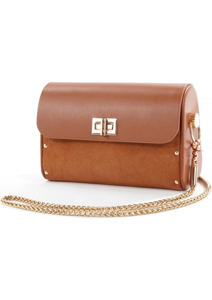 Liora Taba Süet Çapraz Zincir Askılı Günlük Abiye Gerçek Deri Kadın El ve Omuz Çantası modelleri