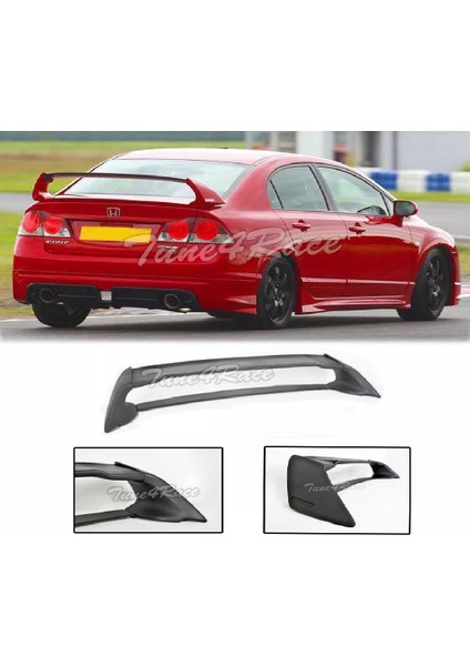 Honda Civic Fd6 2006-2012 Sedan Plastik Boyasız Mugen Rr Spoiler