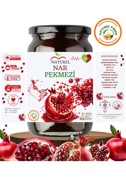 Nar Pekmezi 550 gr & Çiğ Susam Tahini 550 gr 2 Li Paket modelleri