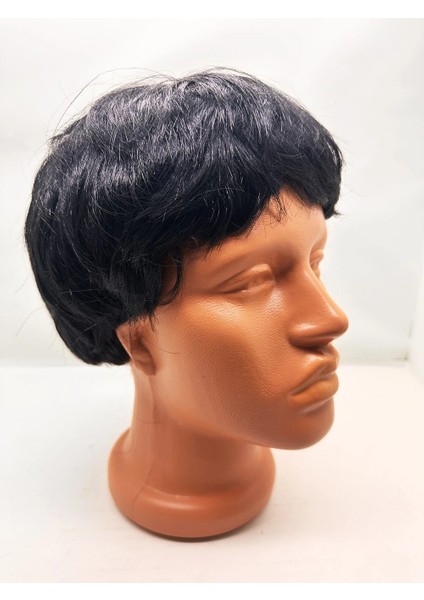 Harmonyaura Siyah Renk Kısa Kesim Içi Astarlı Erkek Peruğu fiyatları