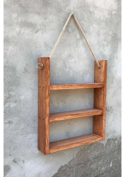 Yeşil Ahşap Banyo Rafı, Rustik ve El Yapımı Düzenleyici, Şık ve Doğal Tasarım