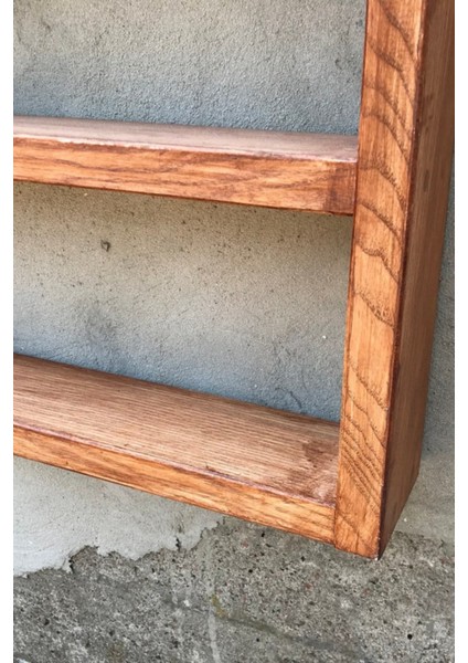 Yeşil Ahşap Banyo Rafı, Rustik ve El Yapımı Düzenleyici, Şık ve Doğal Tasarım fiyatları